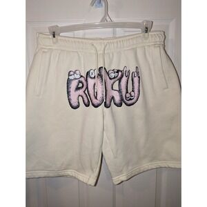 Roku studio mens Shorts Eggshell size XXL 2XL Streetwear Baggy Y2k